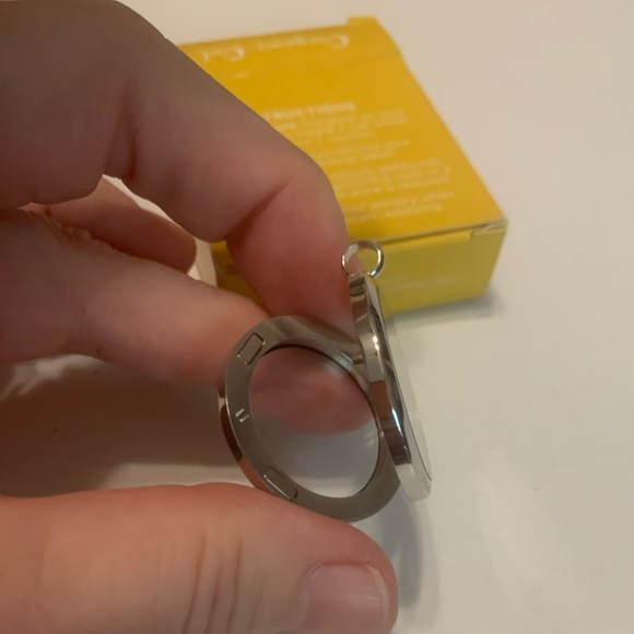 Authentic Origami Owl Large Crystal Hinged Silver Legacy Living Locket NWT - Picture 6 of 8